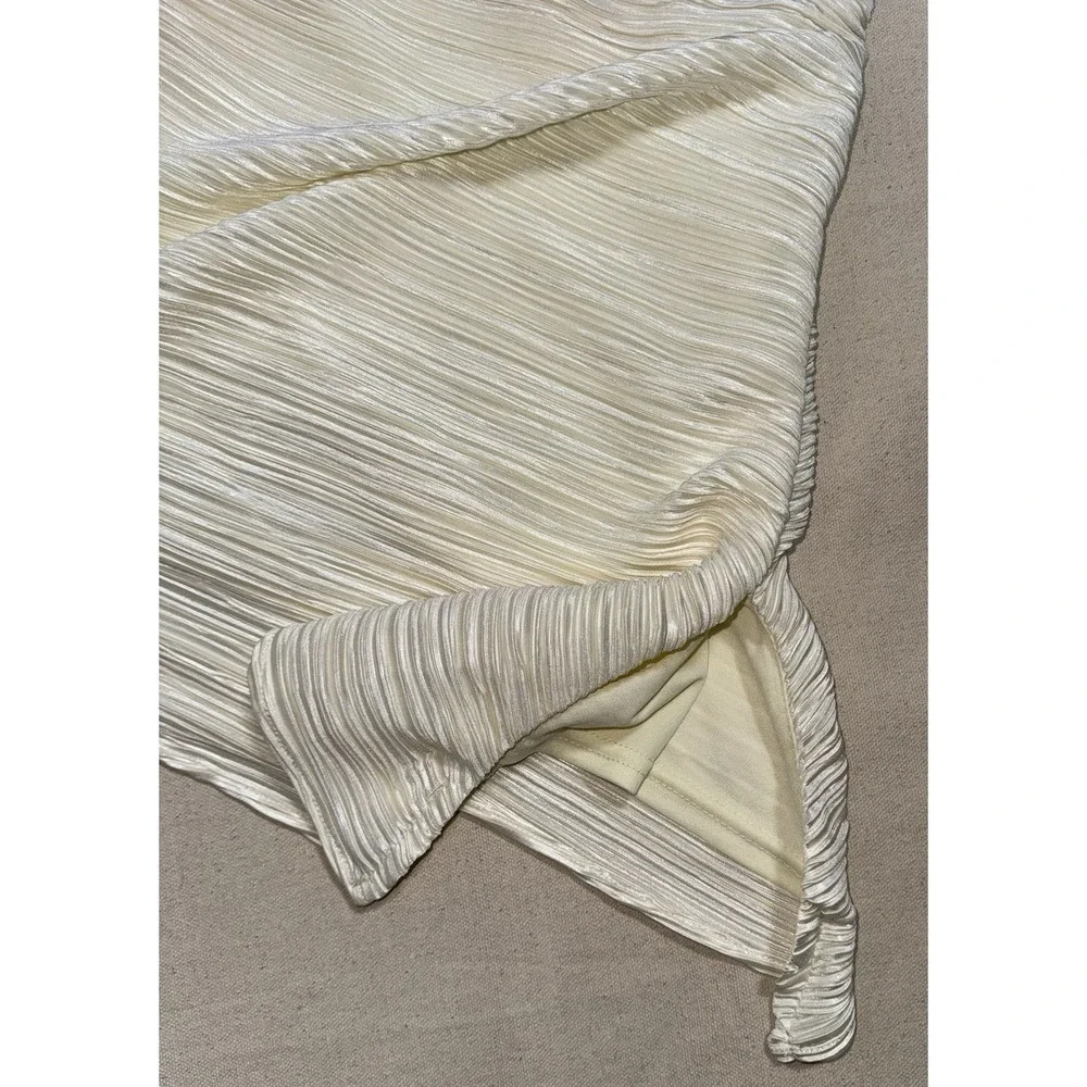 Skylar Rose ASOS Women's M Cream Set Outfit One Shoulder Top‎ Wide Leg Pants